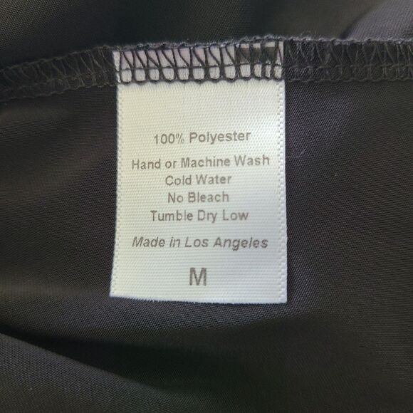 Lucy In The Sky Wrap Dress Medium Black Lexi Ruffle Balloon Sleeve Cocktail - Picture 9 of 12